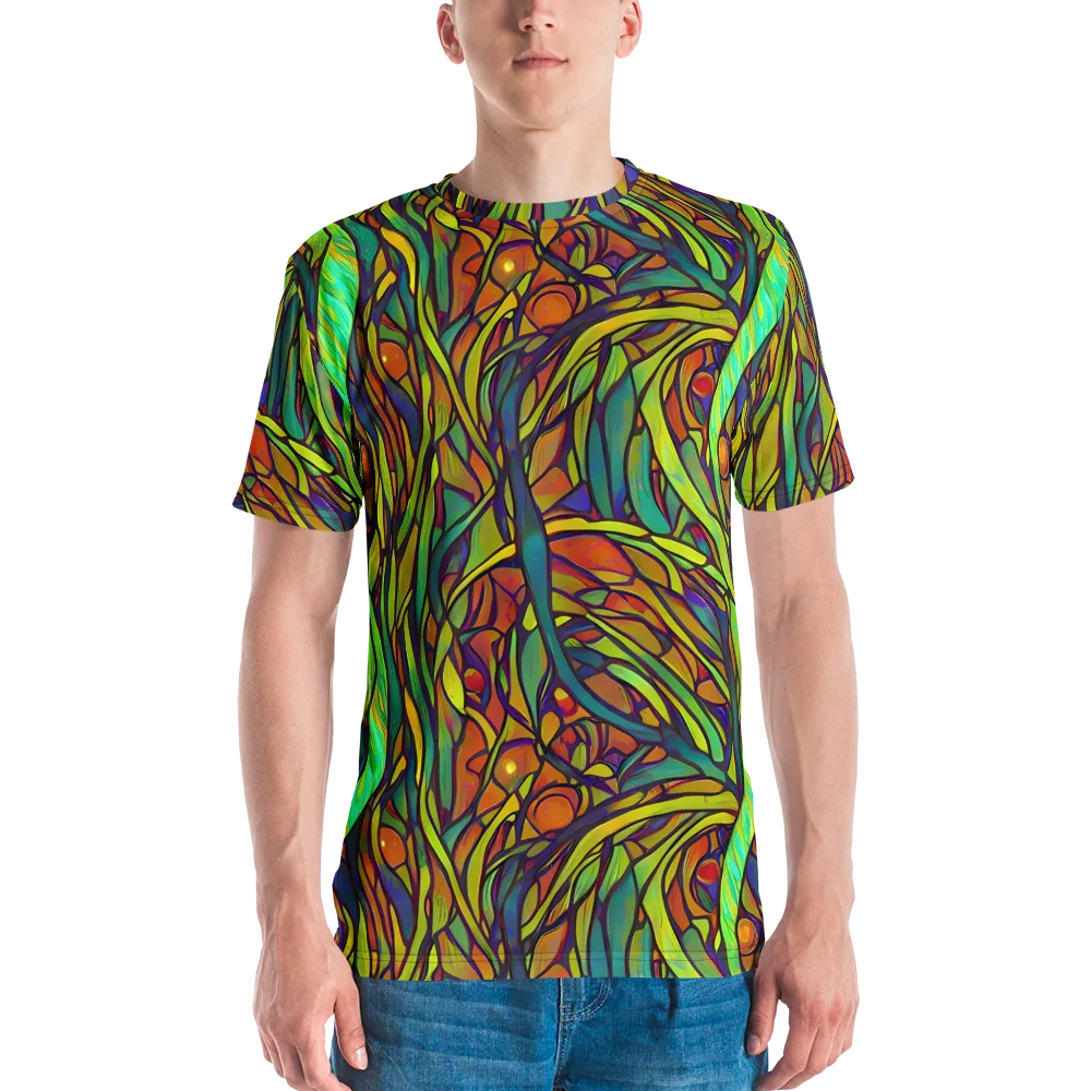 Cosmic Garden on Men's Crew Neck T-Shirt — Front