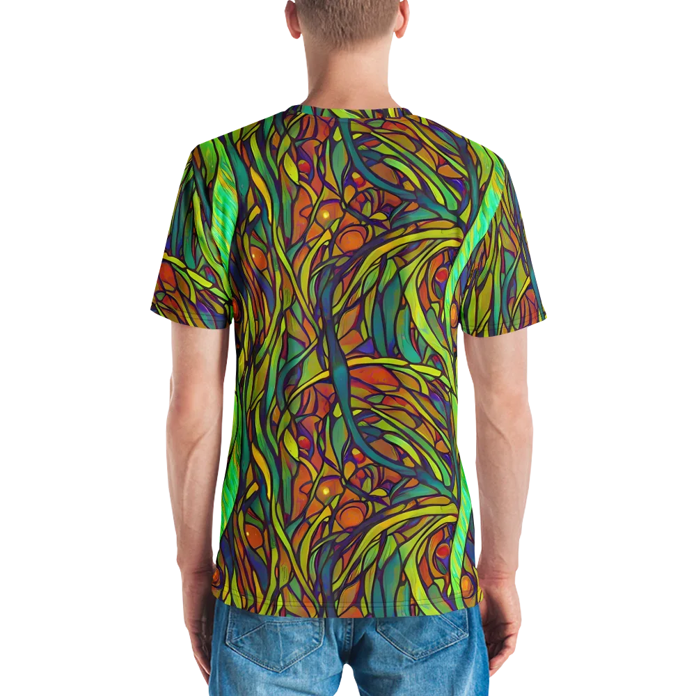 Cosmic Garden on Men's Crew Neck T-Shirt — Back