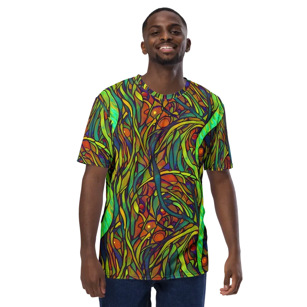 Cosmic Garden on Men's Crew Neck T-Shirt — Front