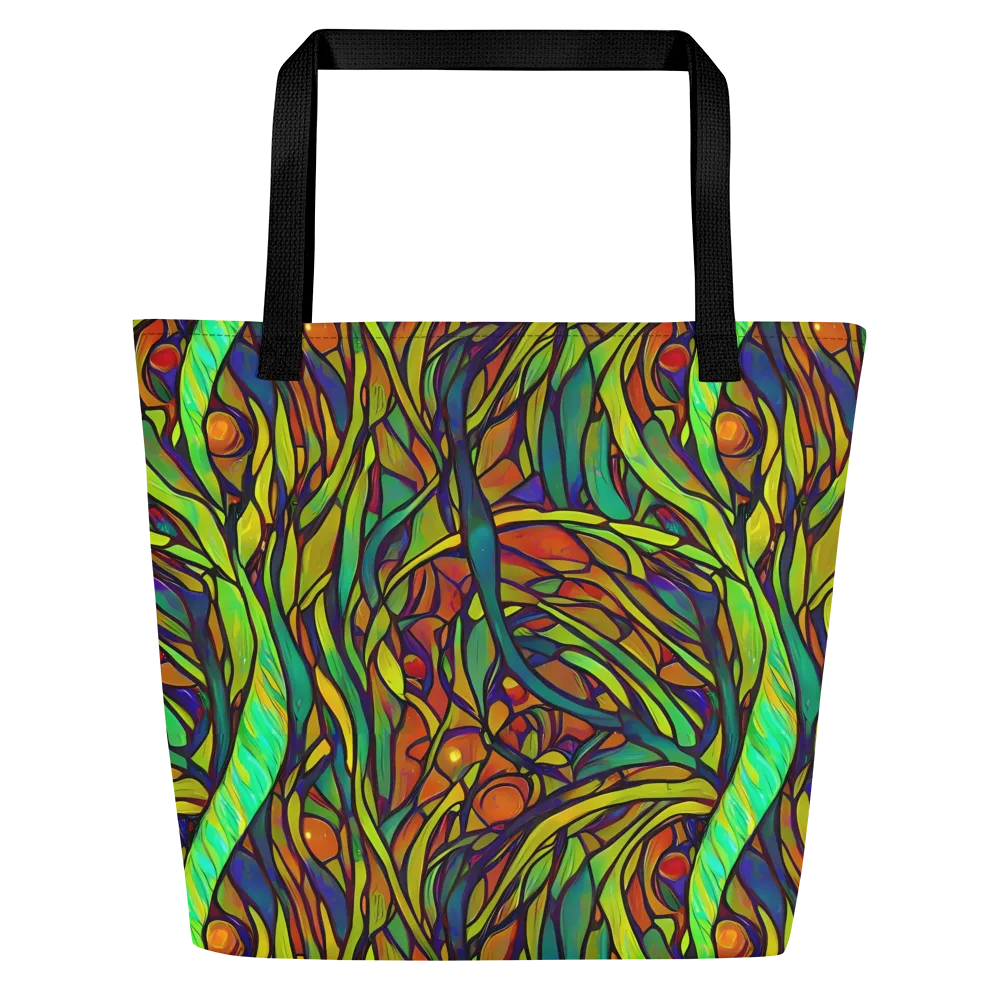Cosmic Garden on Large Tote Bag W/ Pocket — Front