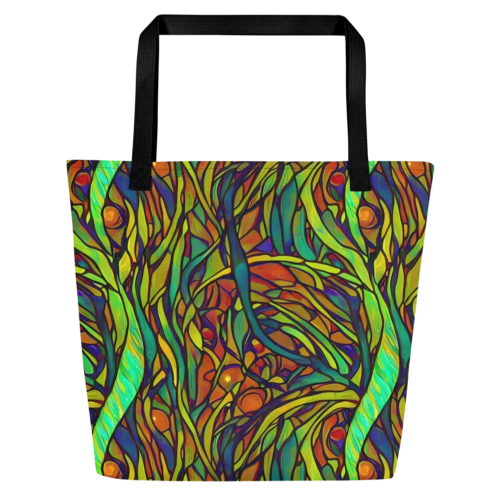 Cosmic Garden on Large Tote Bag W/ Pocket — Front