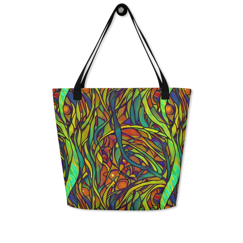 Cosmic Garden on Large Tote Bag W/ Pocket — Front