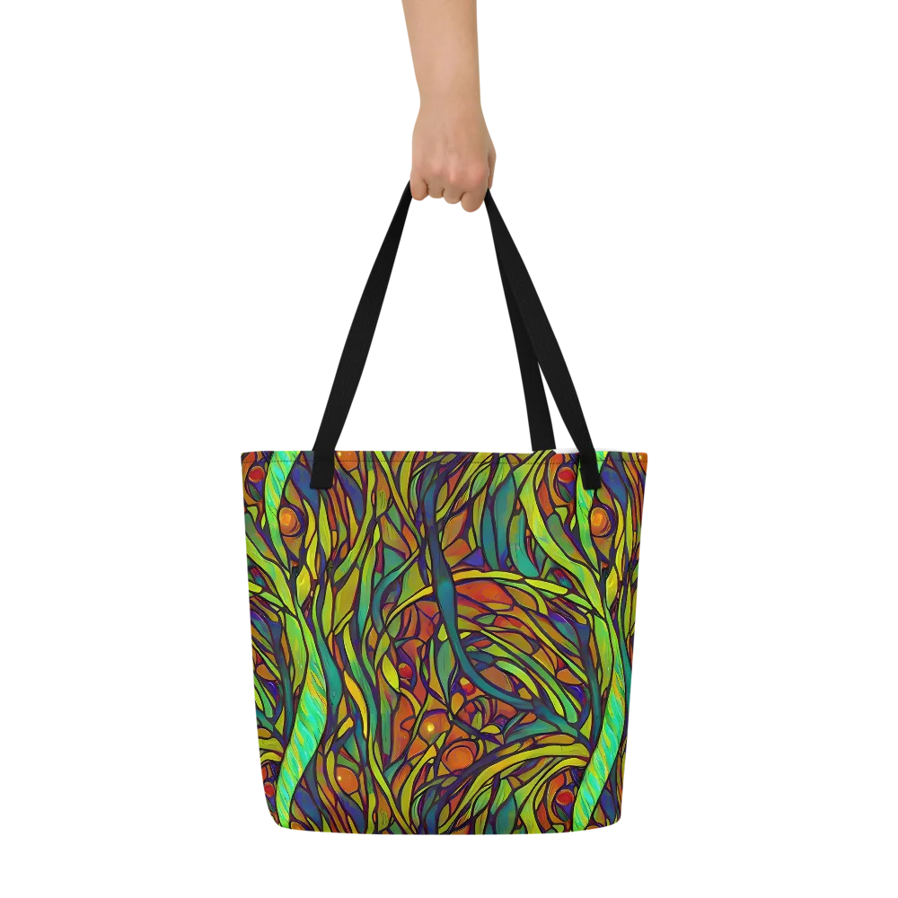 Cosmic Garden on Large Tote Bag W/ Pocket — Front