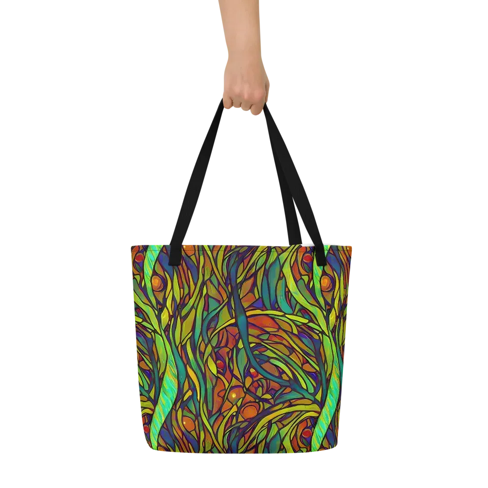 Cosmic Garden on Large Tote Bag W/ Pocket — Front