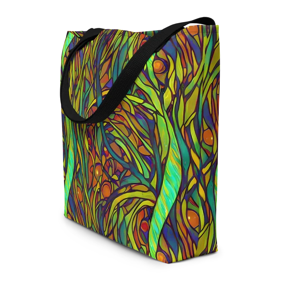 Cosmic Garden on Large Tote Bag W/ Pocket — Front