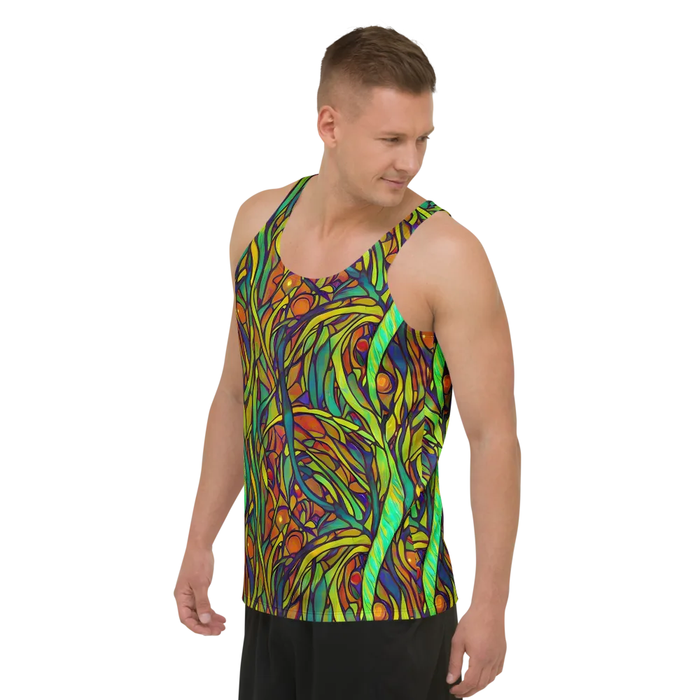 Cosmic Garden on Men's Tank Top — Left Front
