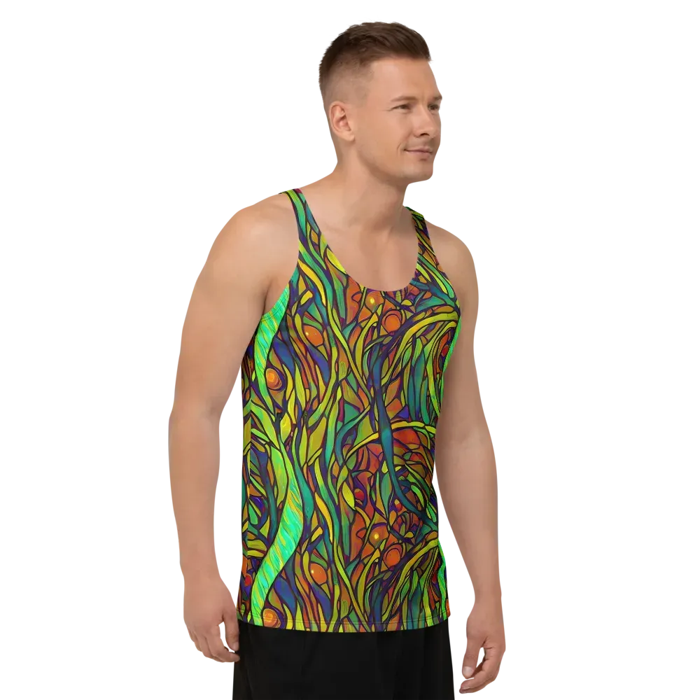 Cosmic Garden on Men's Tank Top — Right Front