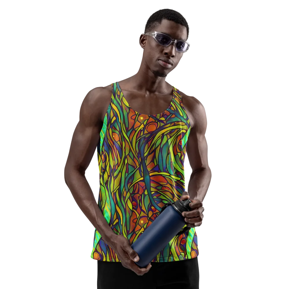 Cosmic Garden on Men's Tank Top — Front