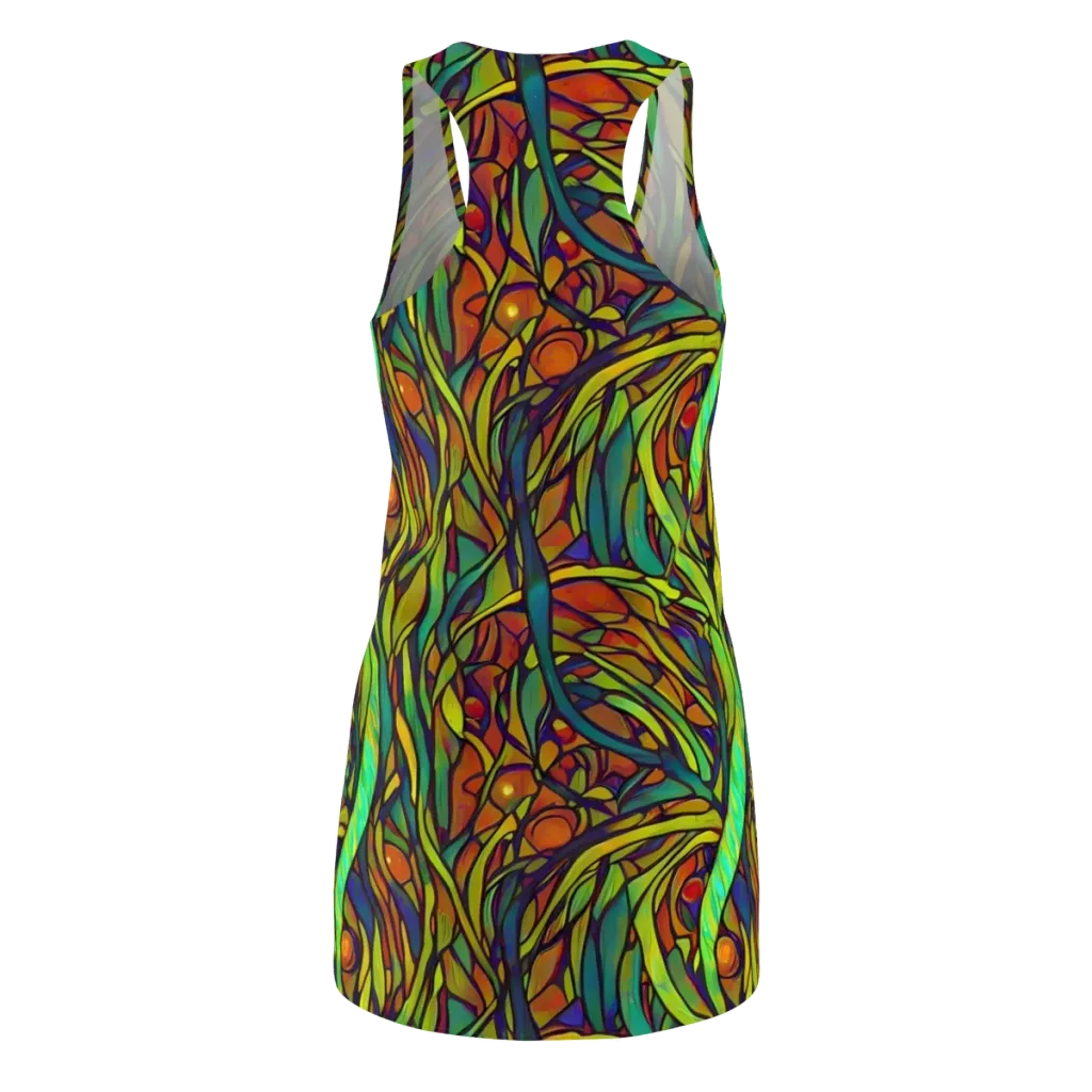 Cosmic Garden on Racerback Dress — Back