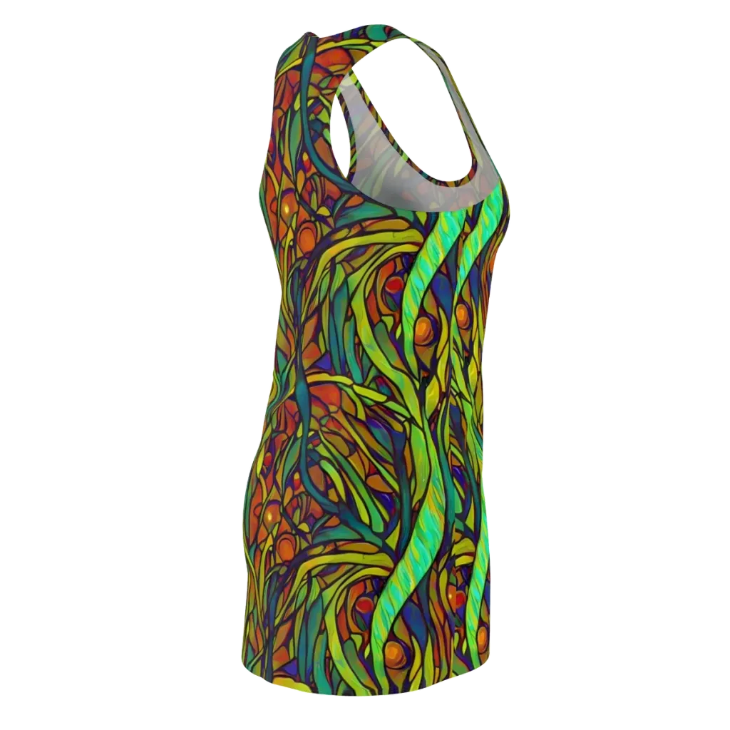 Cosmic Garden on Racerback Dress — Back Side
