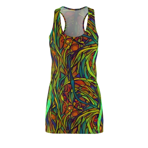 Cosmic Garden on a Racerback Dress