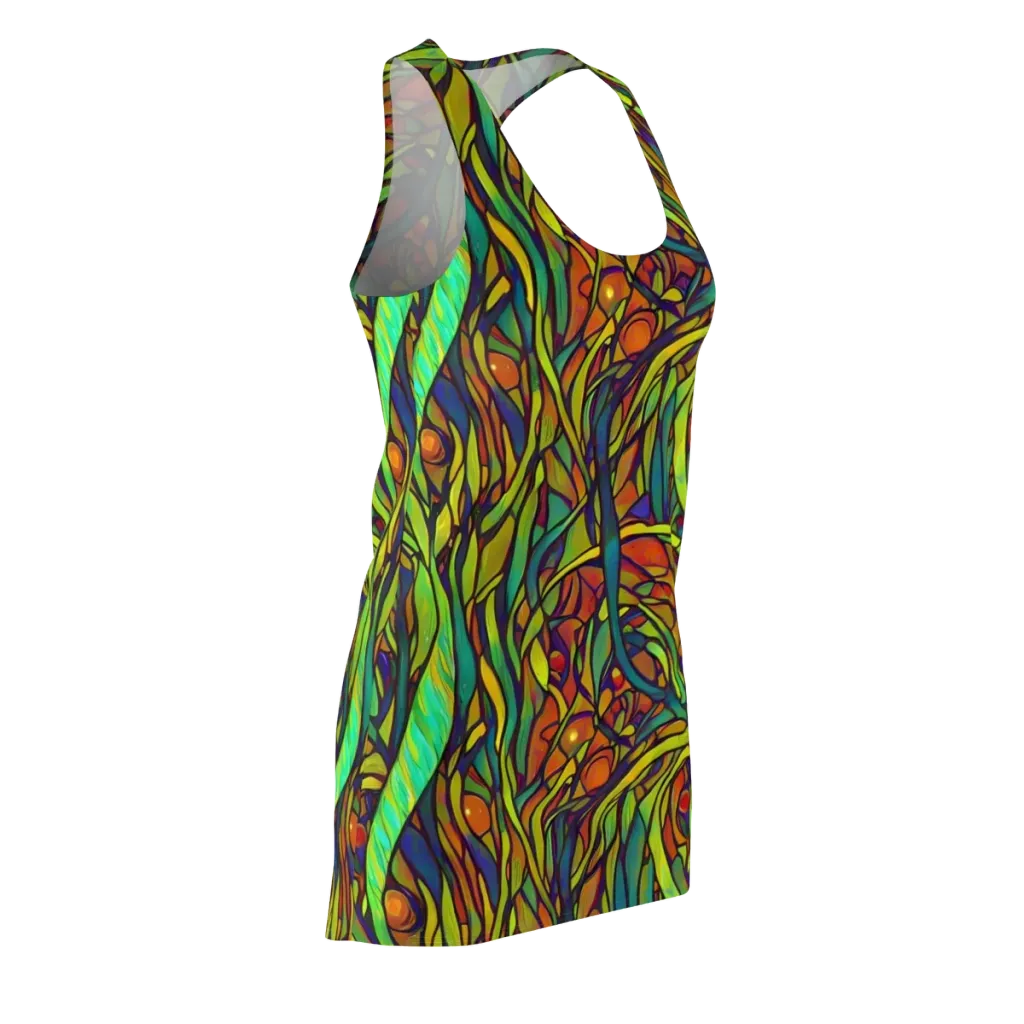 Cosmic Garden on Racerback Dress — Front Side