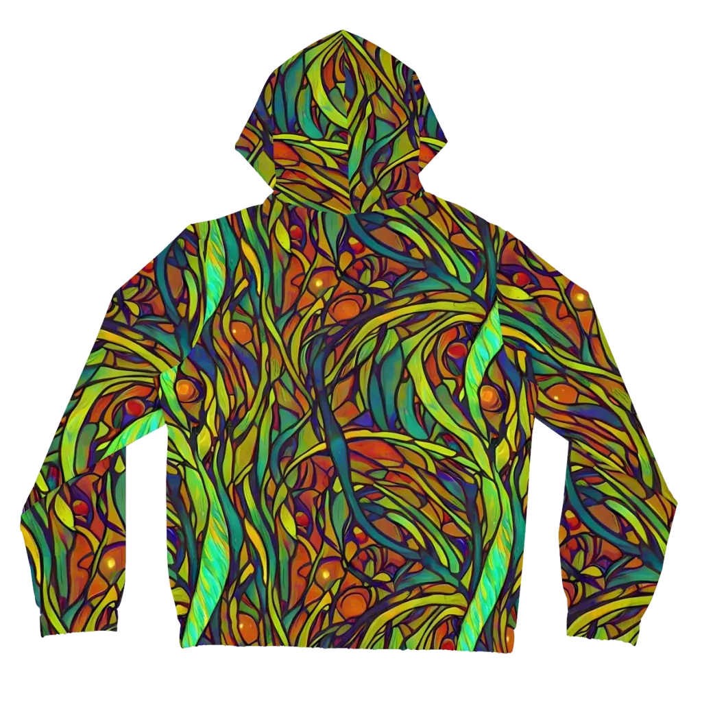 Cosmic Garden on Women's Full-Zip Hoodie — Back