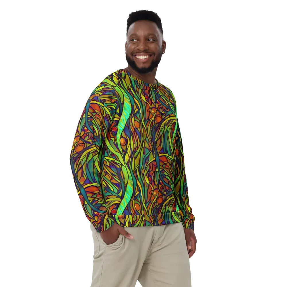 Cosmic Garden on Sweatshirt — Front