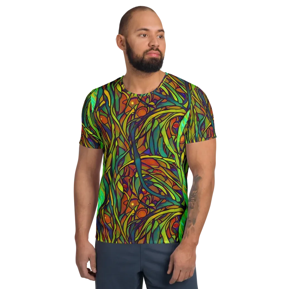 Cosmic Garden on Men's Athletic T-Shirt — Front