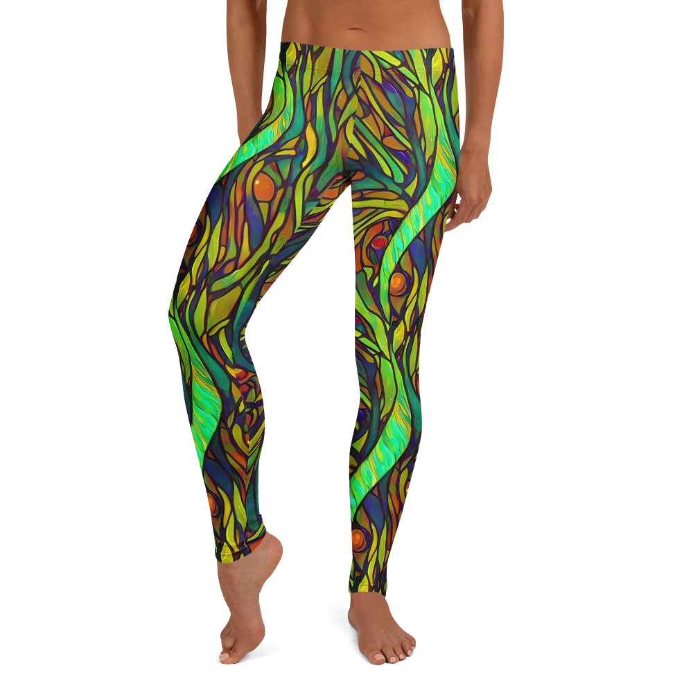 Cosmic Garden on Leggings — Front