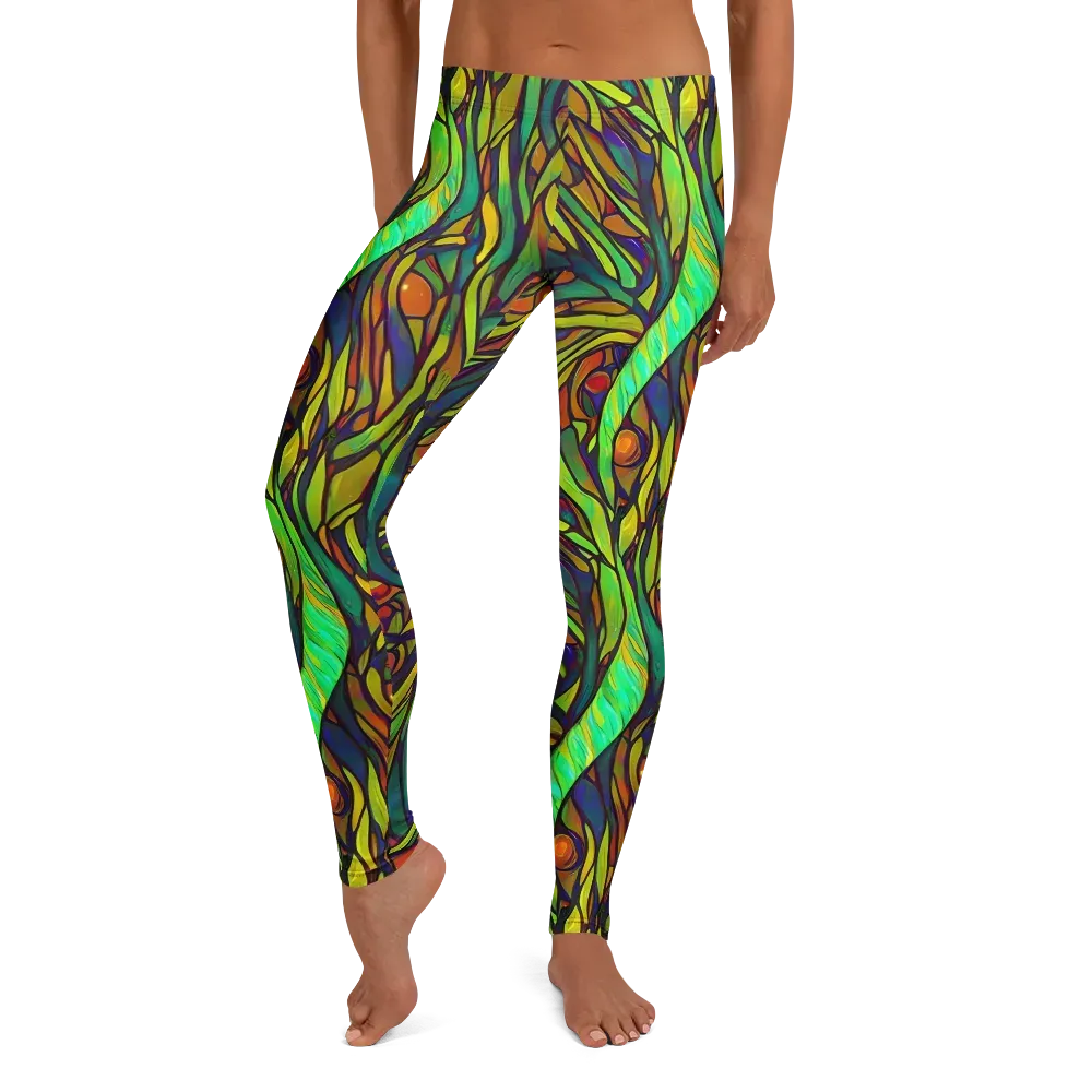 Cosmic Garden on Leggings — Front