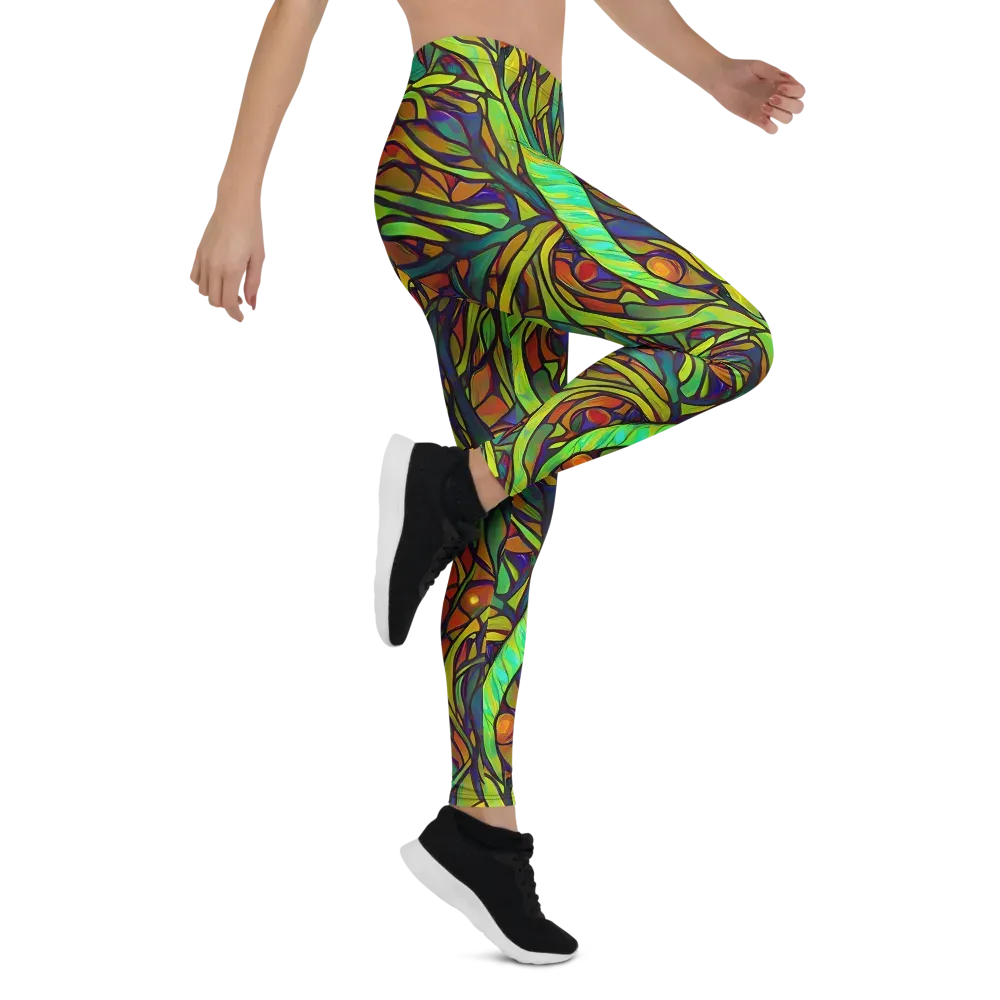 Cosmic Garden on Leggings — Right