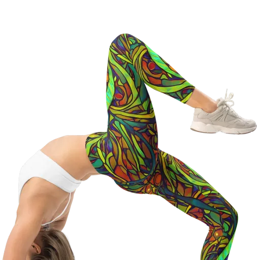 Cosmic Garden on a Leggings