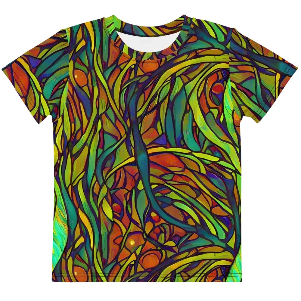 Cosmic Garden on Kids Crew Neck T-Shirt — Front