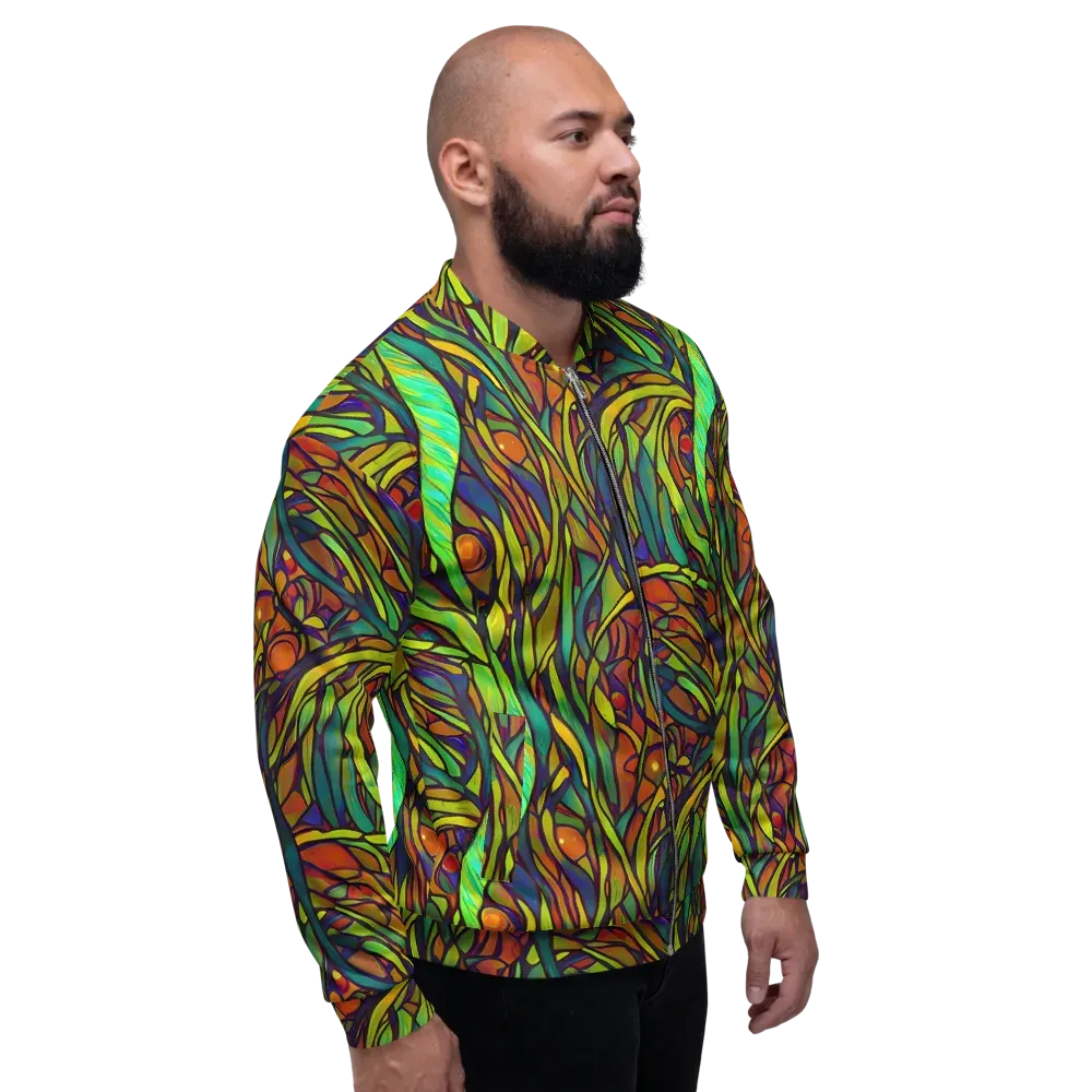 Cosmic Garden on Bomber Jacket — Right