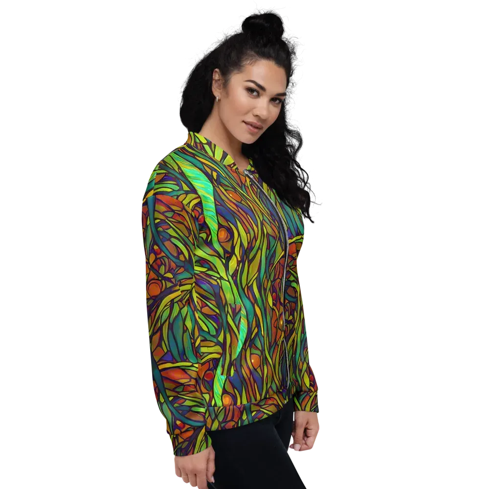 Cosmic Garden on Bomber Jacket — Right