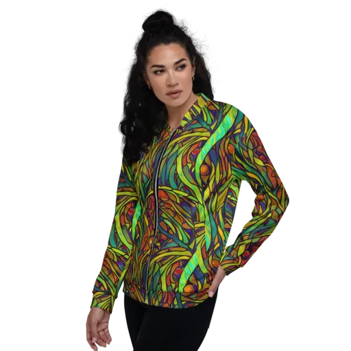 Cosmic Garden on a Bomber Jacket