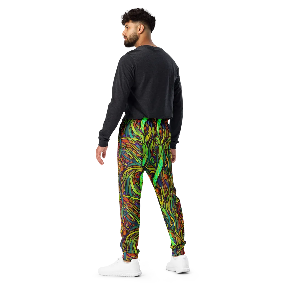 Cosmic Garden on Men's Joggers — Back