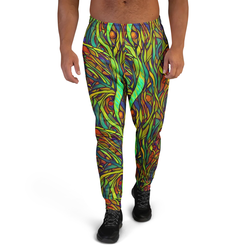 Cosmic Garden on Men's Joggers — Front