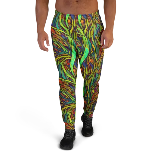 Cosmic Garden on a Men's Joggers