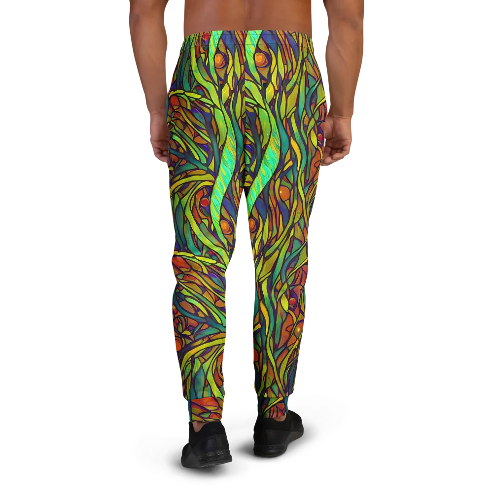 Cosmic Garden on Men's Joggers — Back