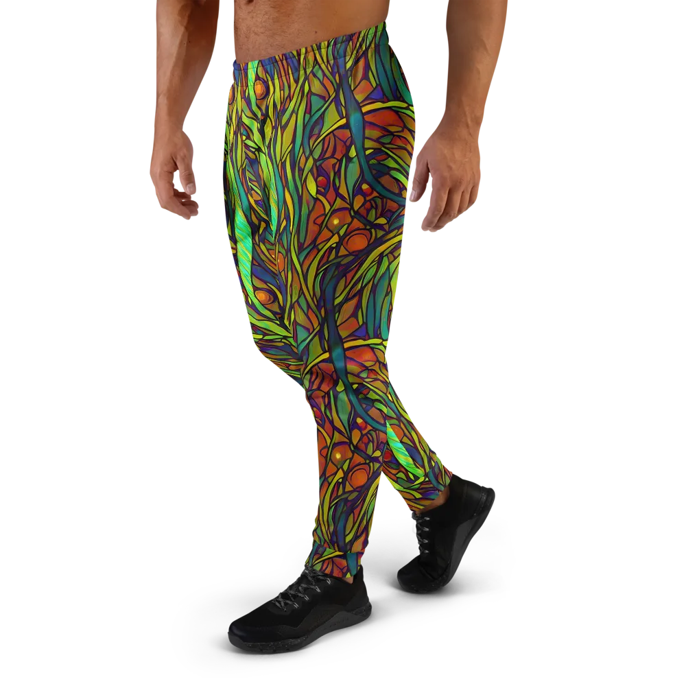 Cosmic Garden on Men's Joggers — Left