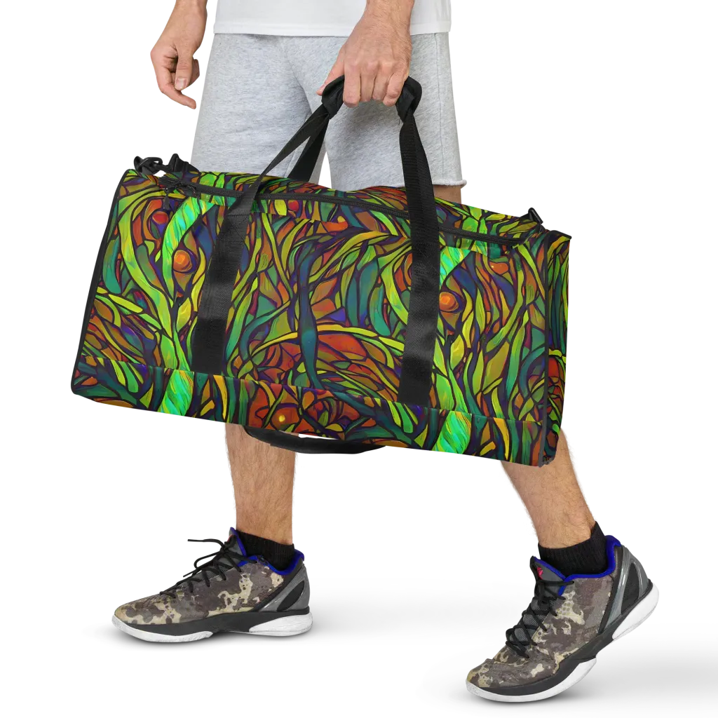 Cosmic Garden on Duffle Bag — Front