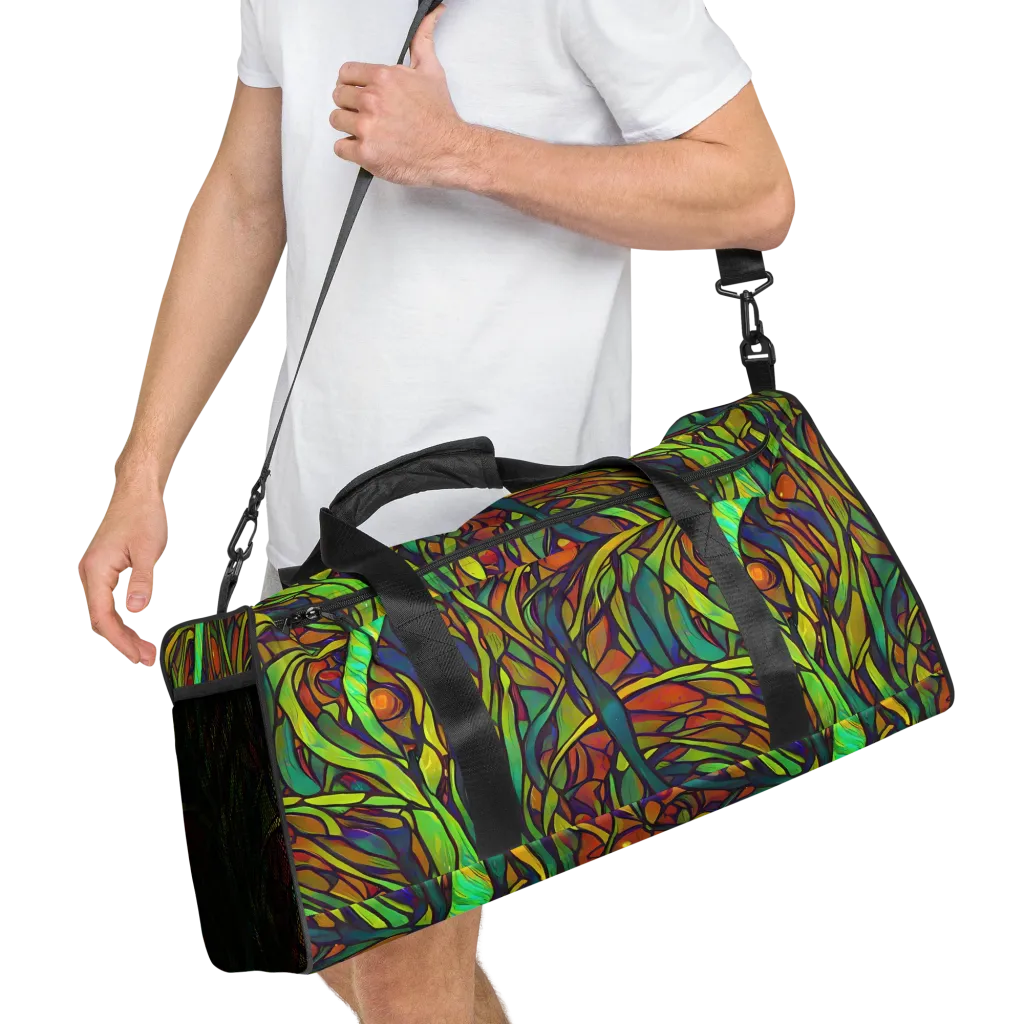 Cosmic Garden on Duffle Bag — Right Front