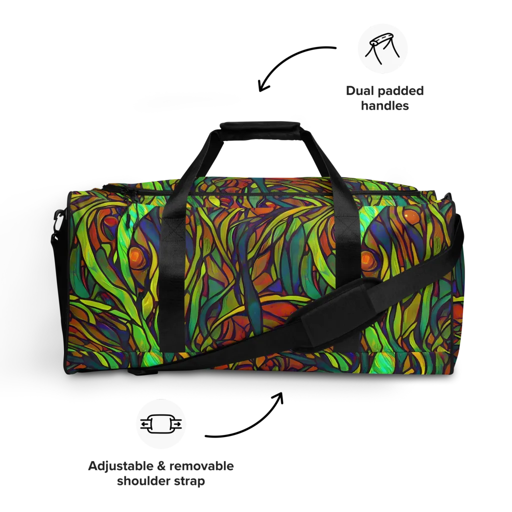 Cosmic Garden on Duffle Bag — Front