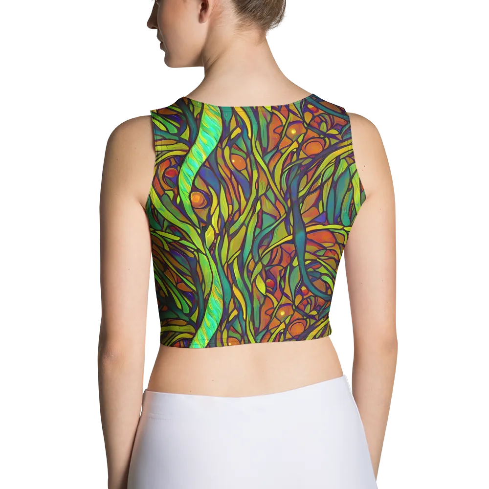 Cosmic Garden on Crop Top — Back