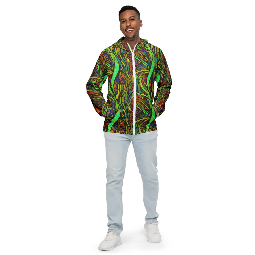 Cosmic Garden on Men's Windbreaker — Front