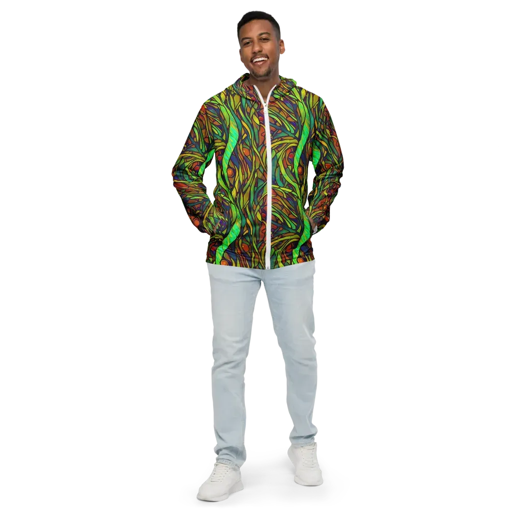 Cosmic Garden on Men's Windbreaker — Front