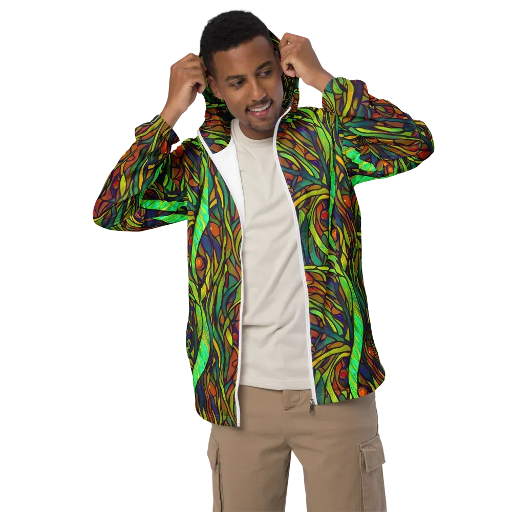 Cosmic Garden on Men's Windbreaker — Front