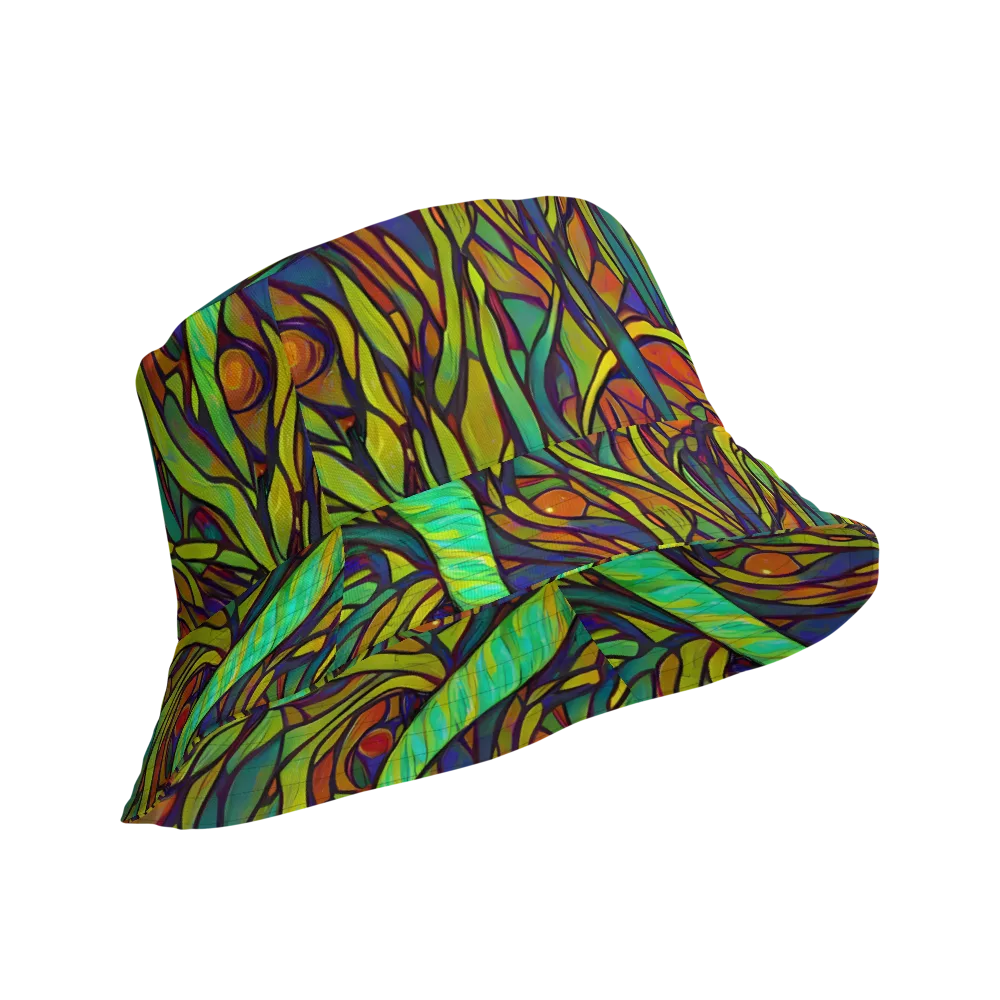 Cosmic Garden on Reversible Bucket Hat — Product details Outside