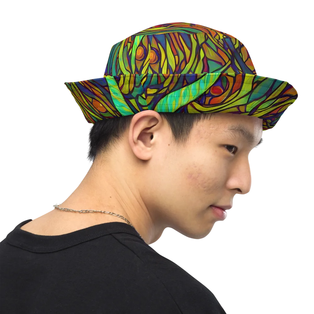 Cosmic Garden on Reversible Bucket Hat — Right Outside