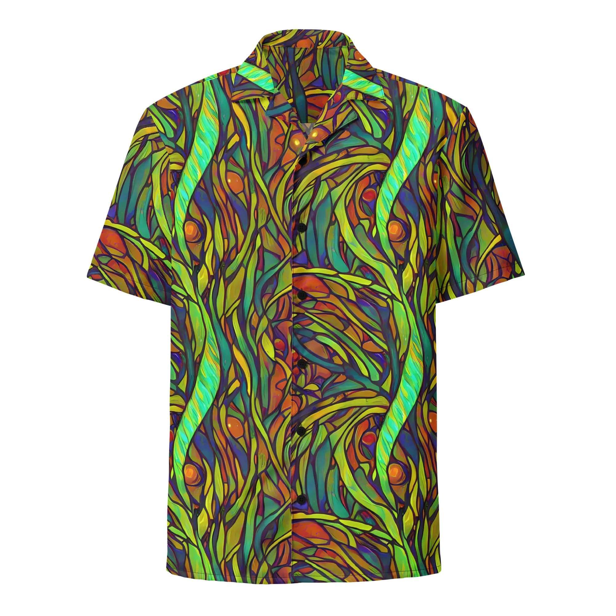 Cosmic Garden on Button Shirt — Front
