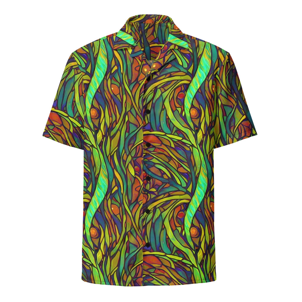 Cosmic Garden on Button Shirt — Front