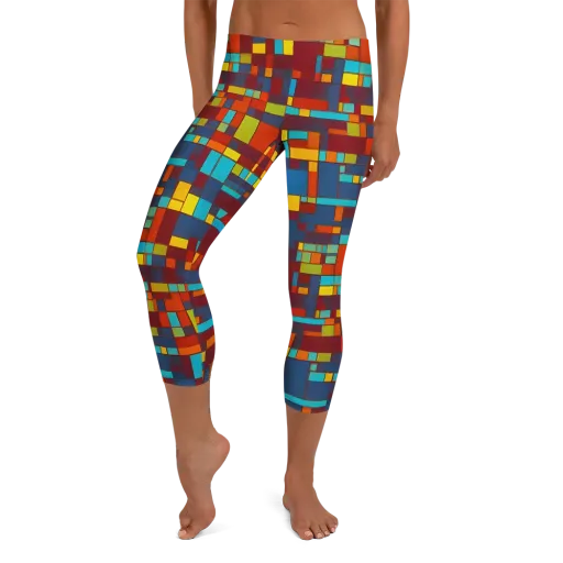 Astral Grid on a Capri Leggings