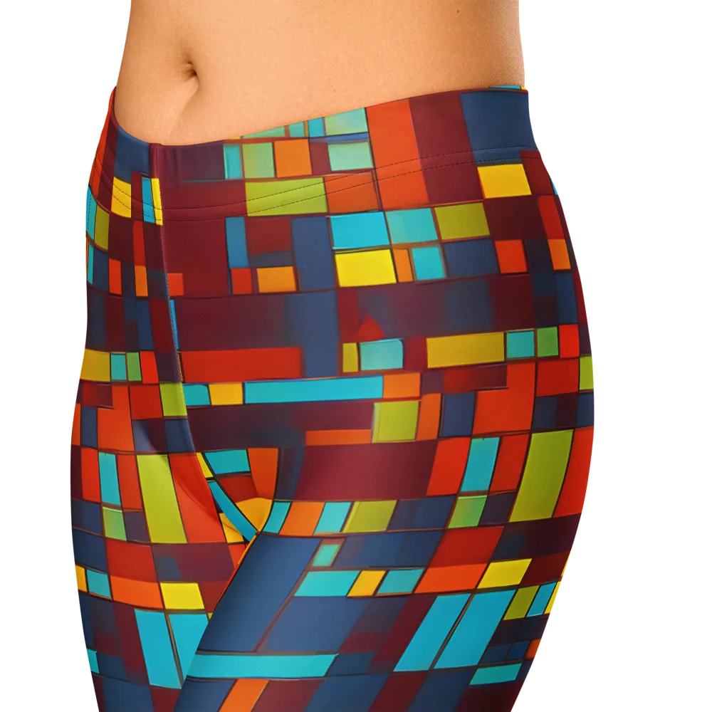 Astral Grid on Capri Leggings — Zoomed-in