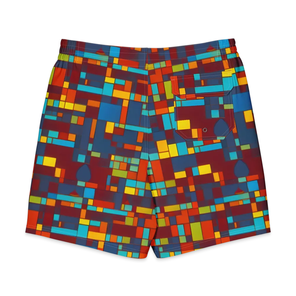 Astral Grid on Men's Board Shorts — Back