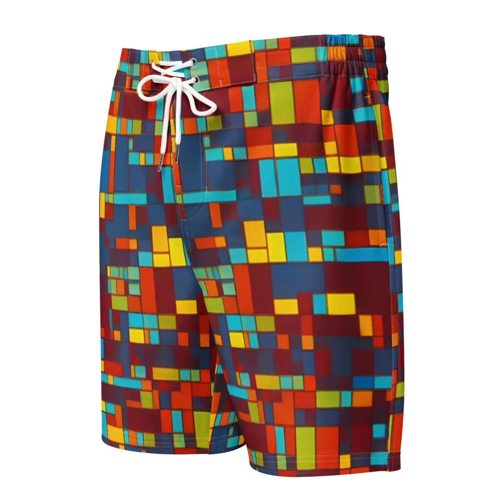 Astral Grid on Men's Board Shorts — Front