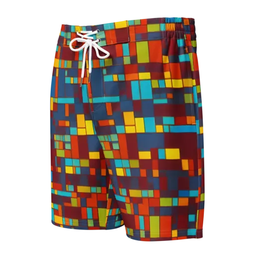 Astral Grid on a Men's Board Shorts