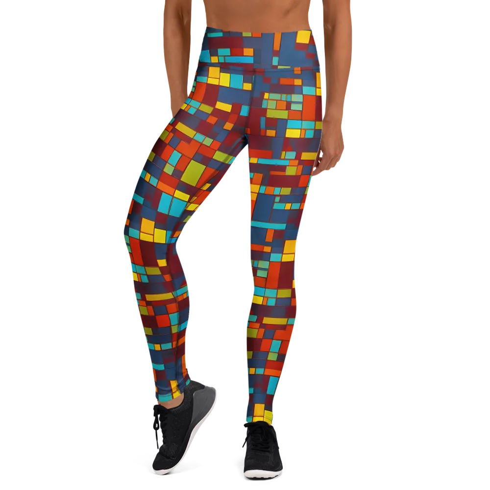 Astral Grid on Yoga Leggings — Front