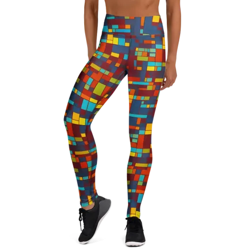 Astral Grid on a Yoga Leggings
